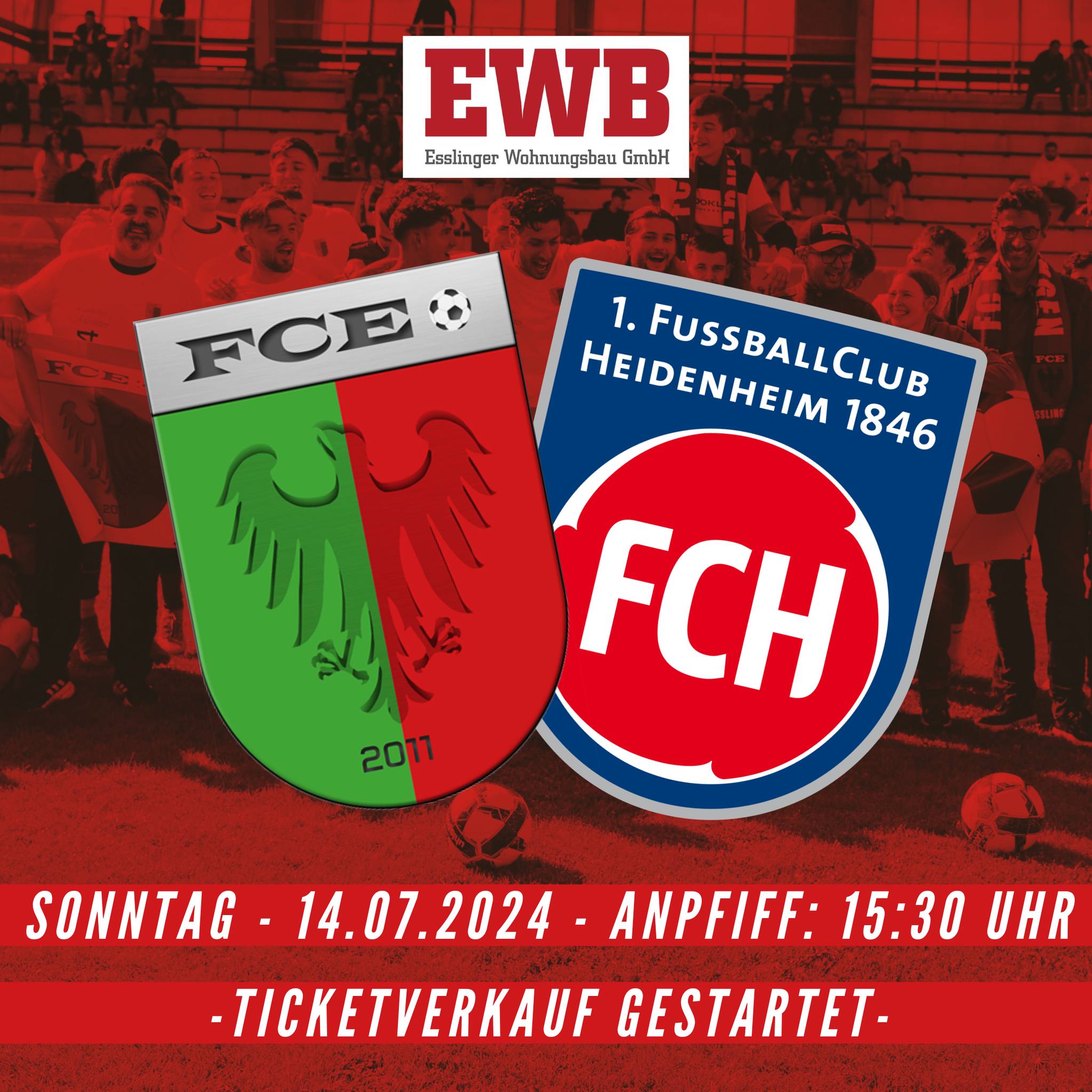 Plakat für das Spiel FCE gegen FCH